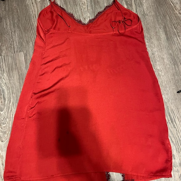 Red Slip Night Dress - Picture 4 of 5